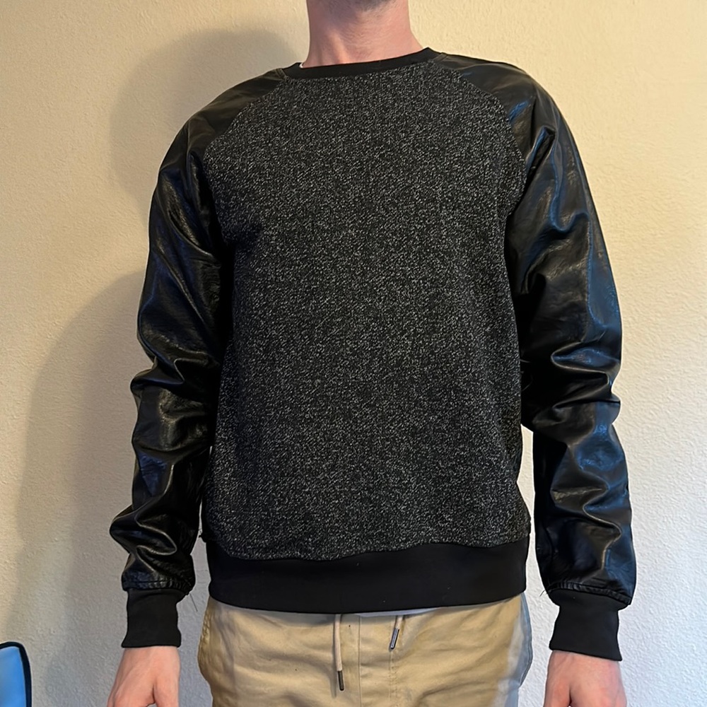 Pleather Sweater